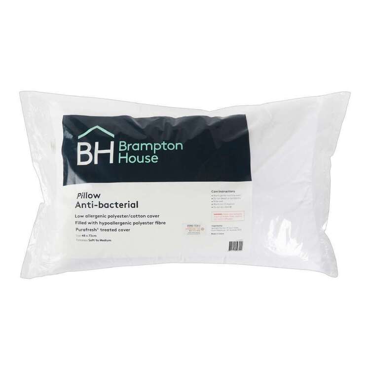 Brampton House Anti-bacterial Pillow White Standard
