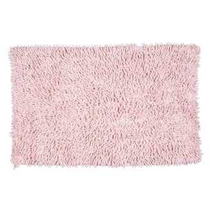 KOO Shaggy Toggle Bath Mat Pink Bath Mat