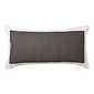 Logan & Mason Essex Cotton Long Cushion Charcoal 30 x 60 cm