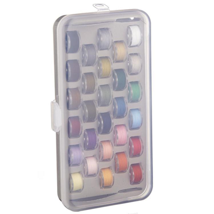 Birch Thread Box Birch Bobbin Box With 28 Threads Multicoloured | Spotlight Australia