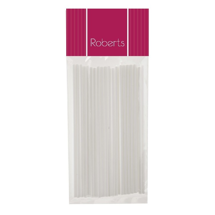 Roberts Lollypop Sticks White 150 mm