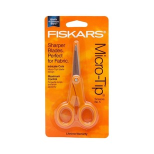 Fiskars Micro-Tip Scissors No. 5 Orange 5 in