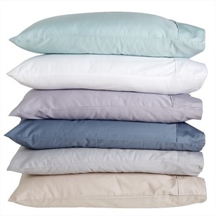 KOO 300 Thread Count Cotton Standard Pillowcase White Standard