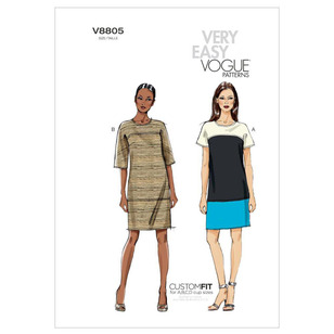 Vogue Sewing Pattern V8805 Misses' Dress White 8 - 16