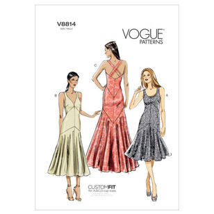 Vogue Pattern V8814 Misses' Dress
