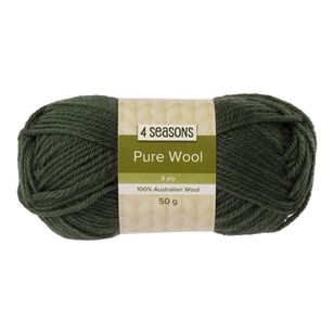 4 Seasons Pure Wool 8 Ply Yarn 50 g Bottle Green 50 g