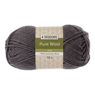 4 Seasons Pure Wool 8 Ply Yarn 50 g Charcoal 50 g