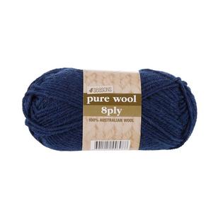 4 Seasons Pure Wool 8 Ply Yarn 50 g Navy 50 g