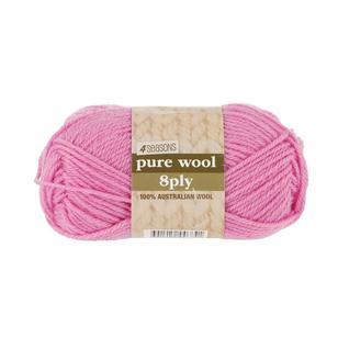 4 Seasons Pure Wool 8 Ply Yarn 50 g Pale Pink 50 g