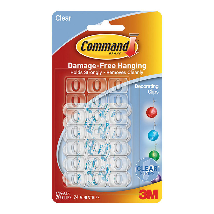 3M Command Decorating Clips Clear