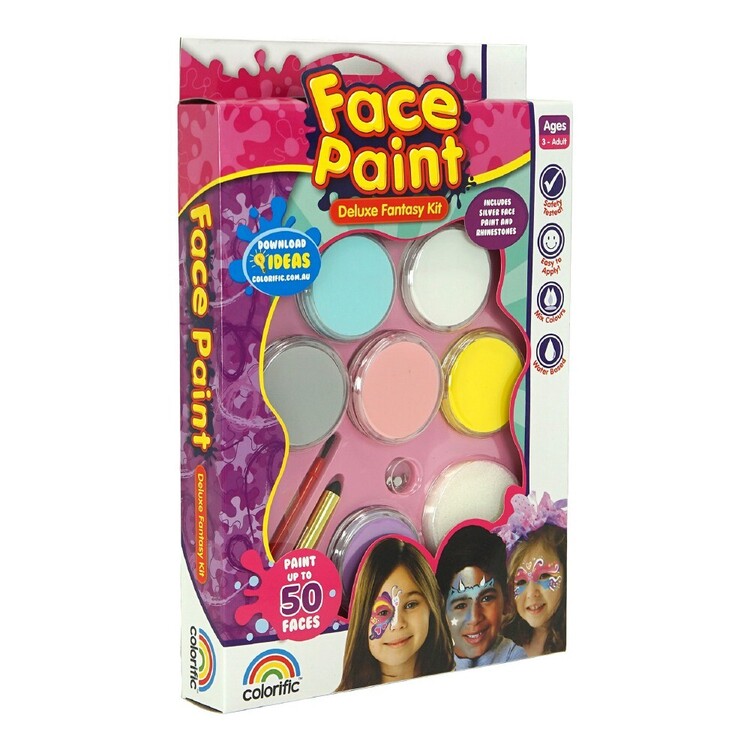 Face Paint Deluxe Fantasy Kit Multicoloured