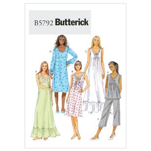 Butterick Pattern B5792 Misses' Top Gown & Pants
