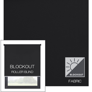 Caprice Platinum Blockout Roller Blind Black