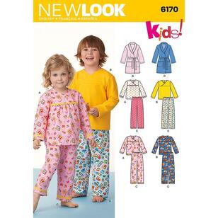 New Look Pattern 6170 Kid's Sleepwear  6 Months - 8 Years