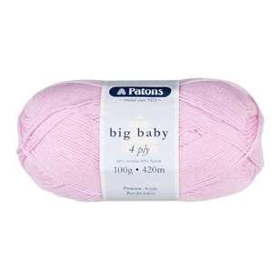 Patons Big Baby 4 Ply Yarn 100 g Candy Pink 100 g