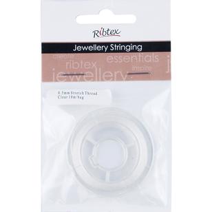 Ribtex Jewellery Stringing Stretch Thread Clear