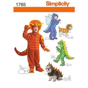 Simplicity Pattern 1765 Kid's And Dog Costume  3 - 8