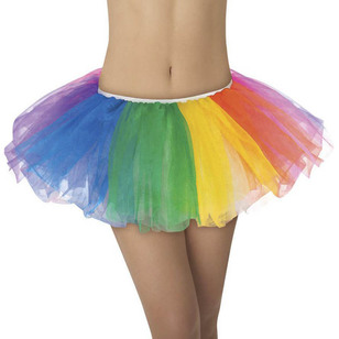 Amscan Supporter Tutu Rainbow One Size Fits Most