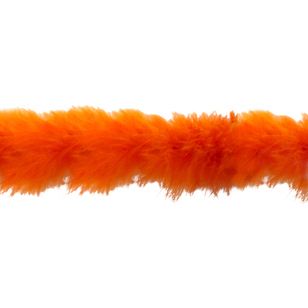 Simplicity Non-Washable Feather Boa Orange 38 mm