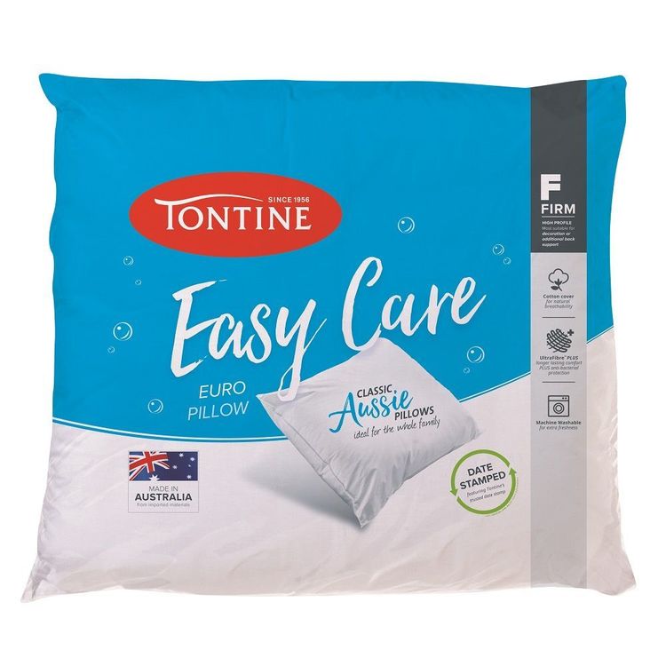 Tontine Easy Care European Pillow White European