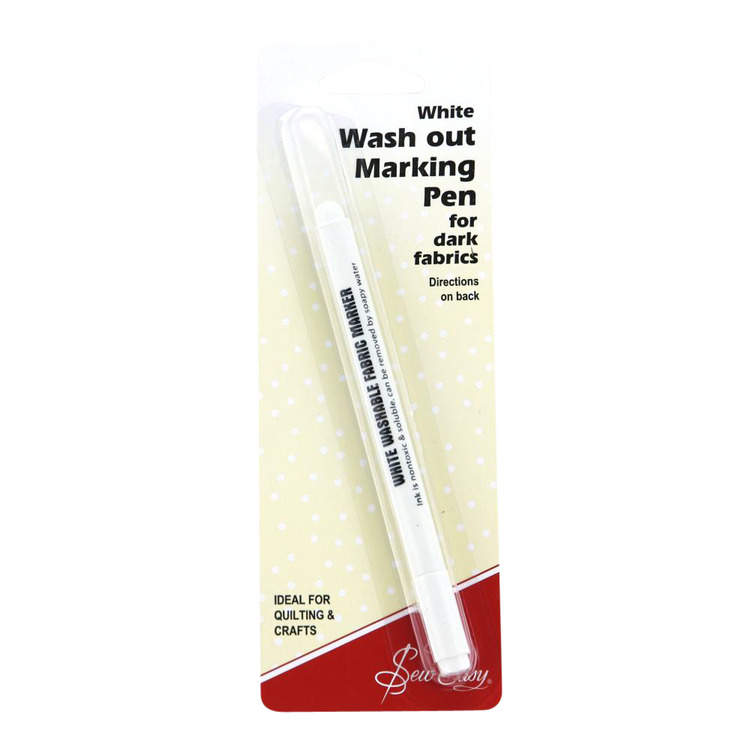 Sew Easy Washout Fabric Pen White