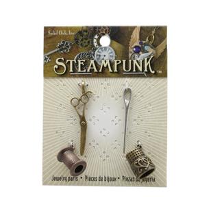 Steampunk Sewing Charms Multicoloured