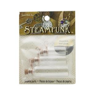 Steampunk Laboratory Bottle Charms Clear