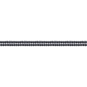 Simplicity Metallic Cord 11 Metres Length Black & Silver 1 cm