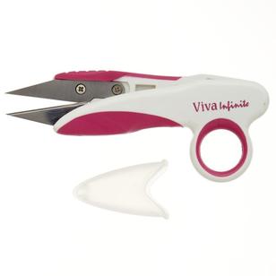 Viva Thread Snip Scissors Pink & White 5 in