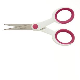 Viva Sewing Scissors Pink & White 5 in