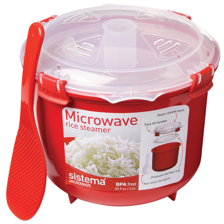 Sistema Microwave Rice Steamer Red