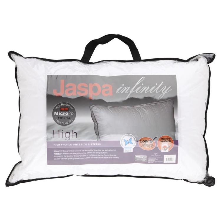 Jaspa Infinity High Profile Pillow White Standard
