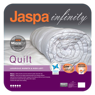 Jaspa Infinity MicroPol Quilt White