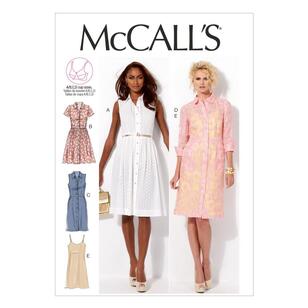 McCall's Pattern M6696 Misses' Dresses & Slip