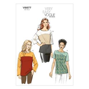 Vogue Sewing Pattern V8877 Misses' Top White