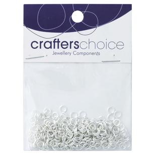 Crafters Choice Small Jump Rings Silver 4 mm