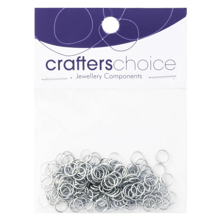 Crafters Choice Large Jump Rings Dark Silver