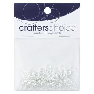 Crafters Choice Large Jump Rings Silver 7 mm