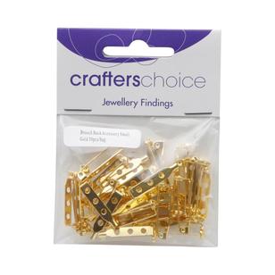 Crafters Choice Brooch Back Gold