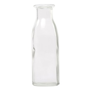 Mini Milk Bottle Clear
