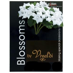 Vivaldi Blossoms 5 Head Foam Spray With Pearl Pearl White