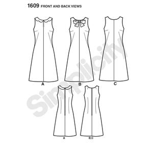 Simplicity Pattern 1609 Women's Dress