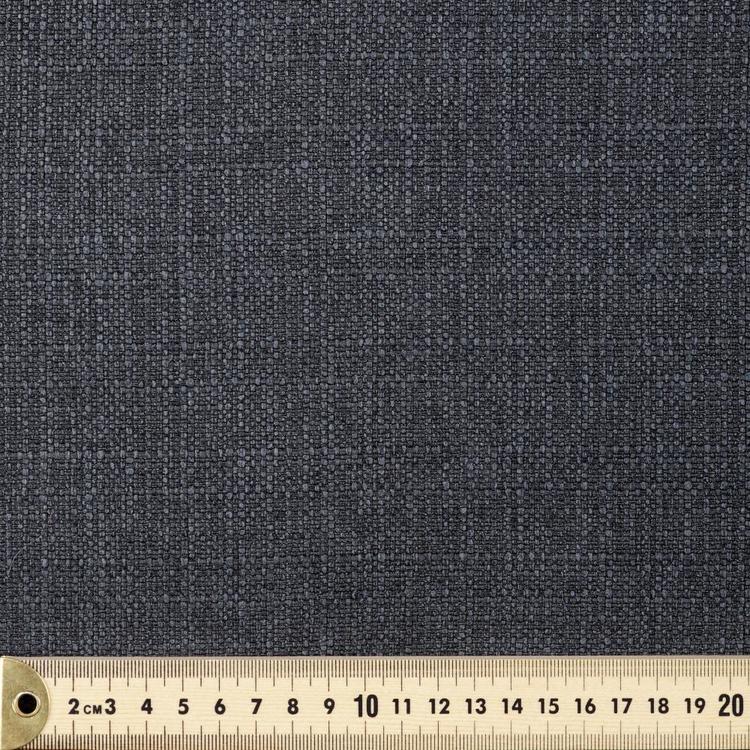 Mosco Textured Weave Fabric Charcoal 143 cm