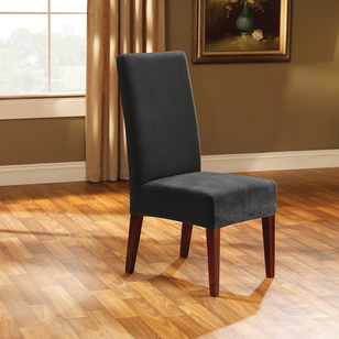 Surefit Ardor Dining Chair Cover Charcoal