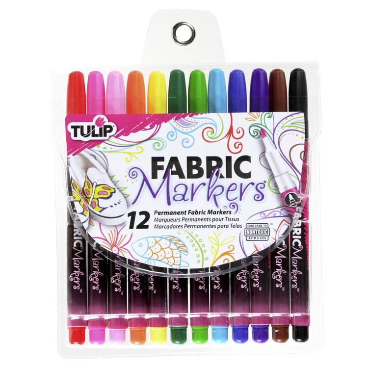 Tulip 12 Piece Fabric Markers