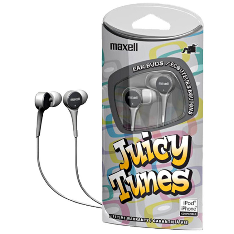 Maxell Juicy Tunes Headphones Silver