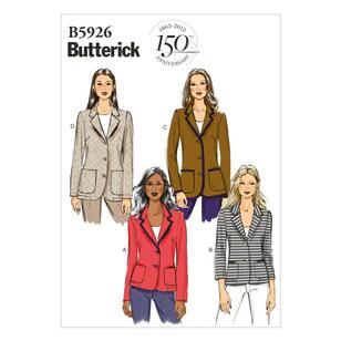 Butterick Sewing Pattern B5926 Misses' Petite Jacket White