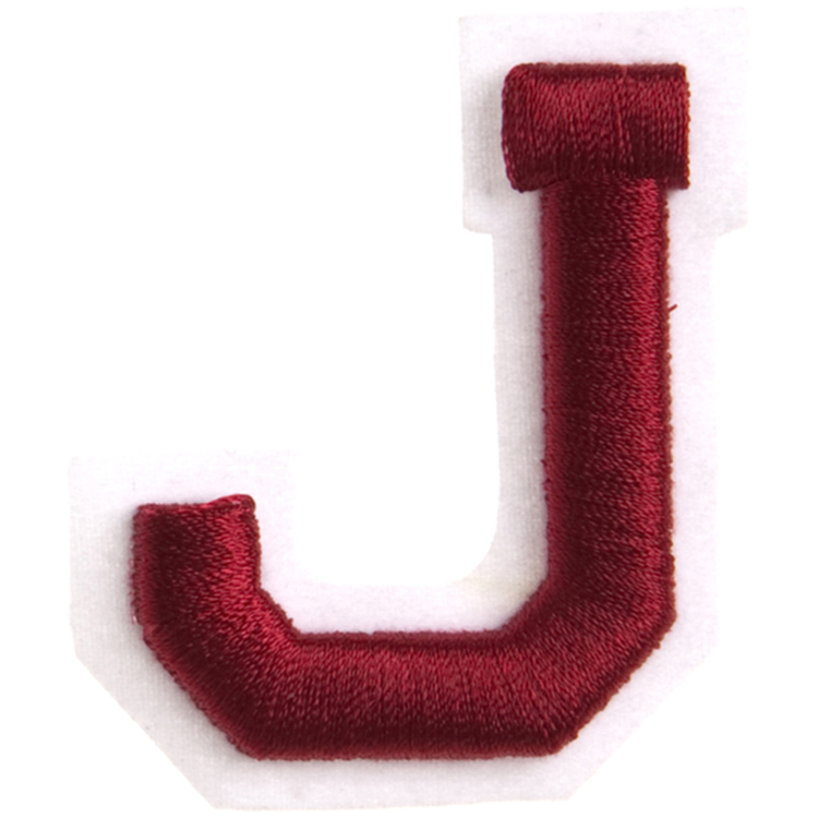 Red J Patch Simplicity Raised Letter J Iron On Motif Red | Spotlight Australia