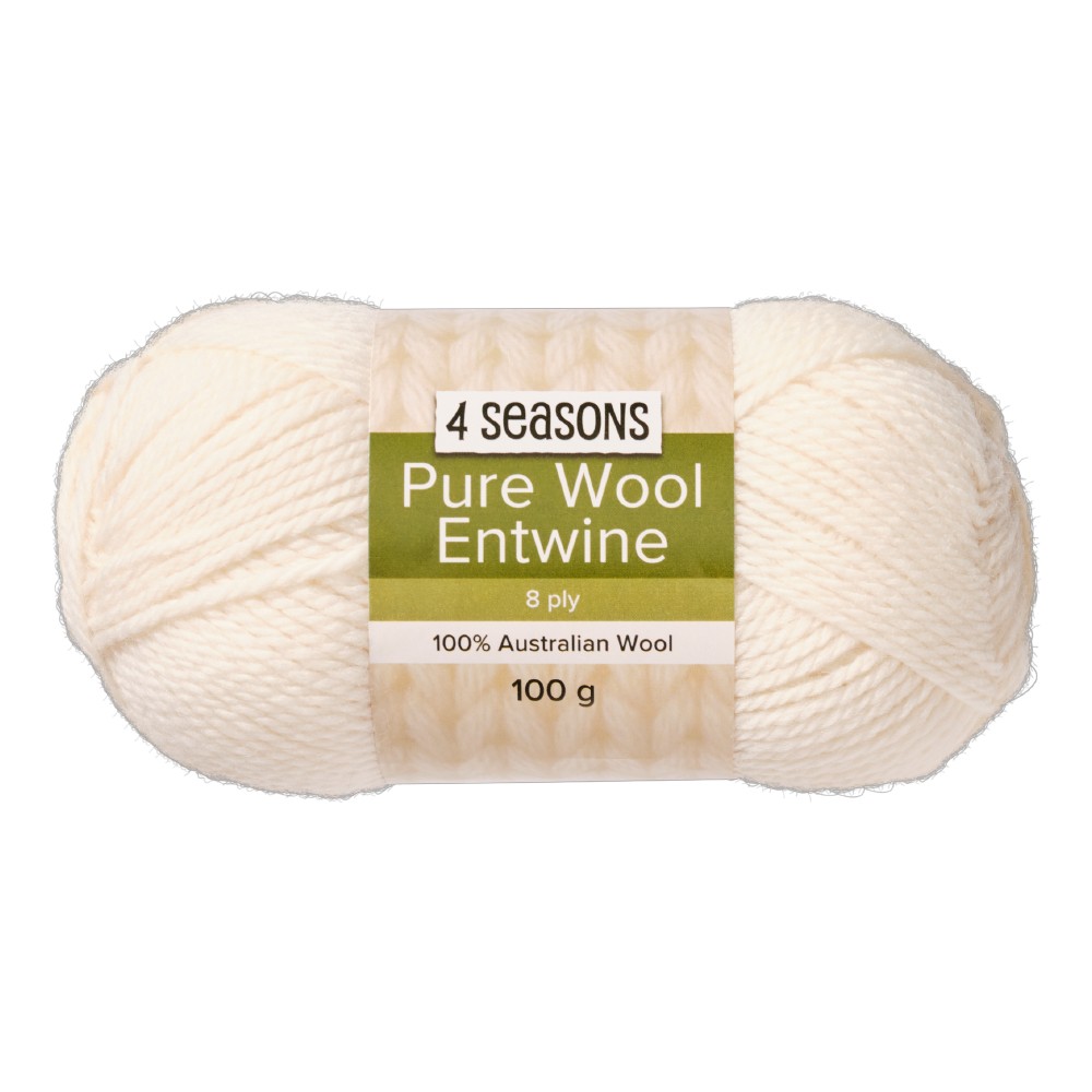 Seasons Pure Wool Entwine Ply Yarn 100 G by Spotlight for sale