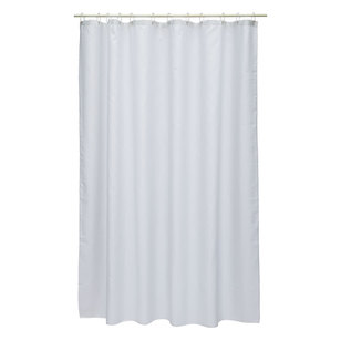 Bath By Ladelle Polyester Shower Curtain White